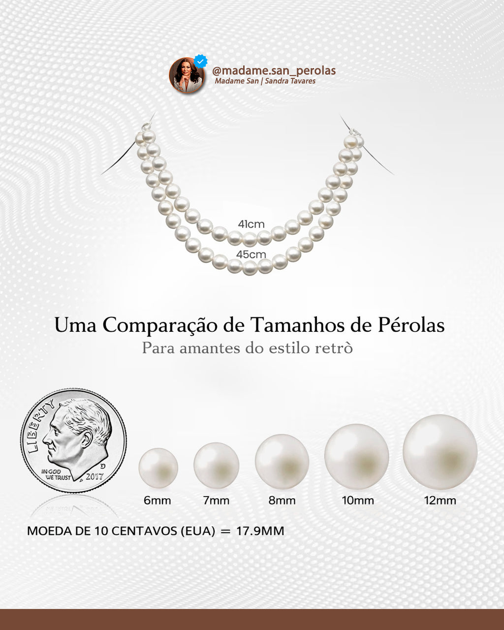 Colar Clássico de Pérolas Barrocas Potato 8–9 mm | Prata 925