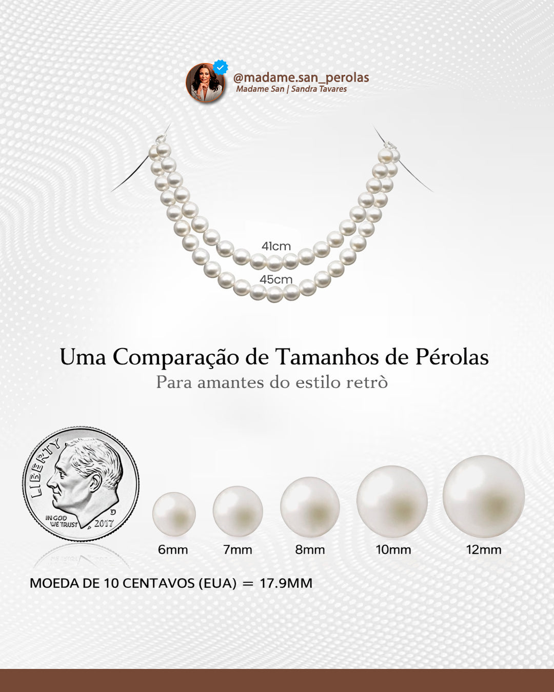 Colar Clássico de Pérolas Barrocas Potato 8–9 mm | Prata 925