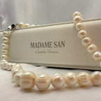 Colar Clássico de Pérolas Barrocas Potato 8–9 mm | Prata 925