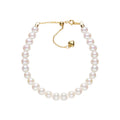 Pulseira de Pérolas de Água Doce AA+ 6–6,5 mm | Fecho S925 Banho Ouro 18k