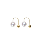 Brincos Aurora Boreal em Pérolas Akoya  6,5–7 mm | Ouro 18K