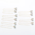 Brincos Longos de Pérolas Edison Brancas AA+ | Design Passante | Banho Ouro 18K