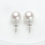 Brincos Clássicos de Pérola Edison Branca 12 mm
